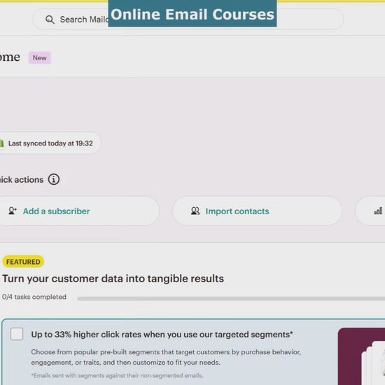 Customer reactivation automations | MailChimp | Online Email Training